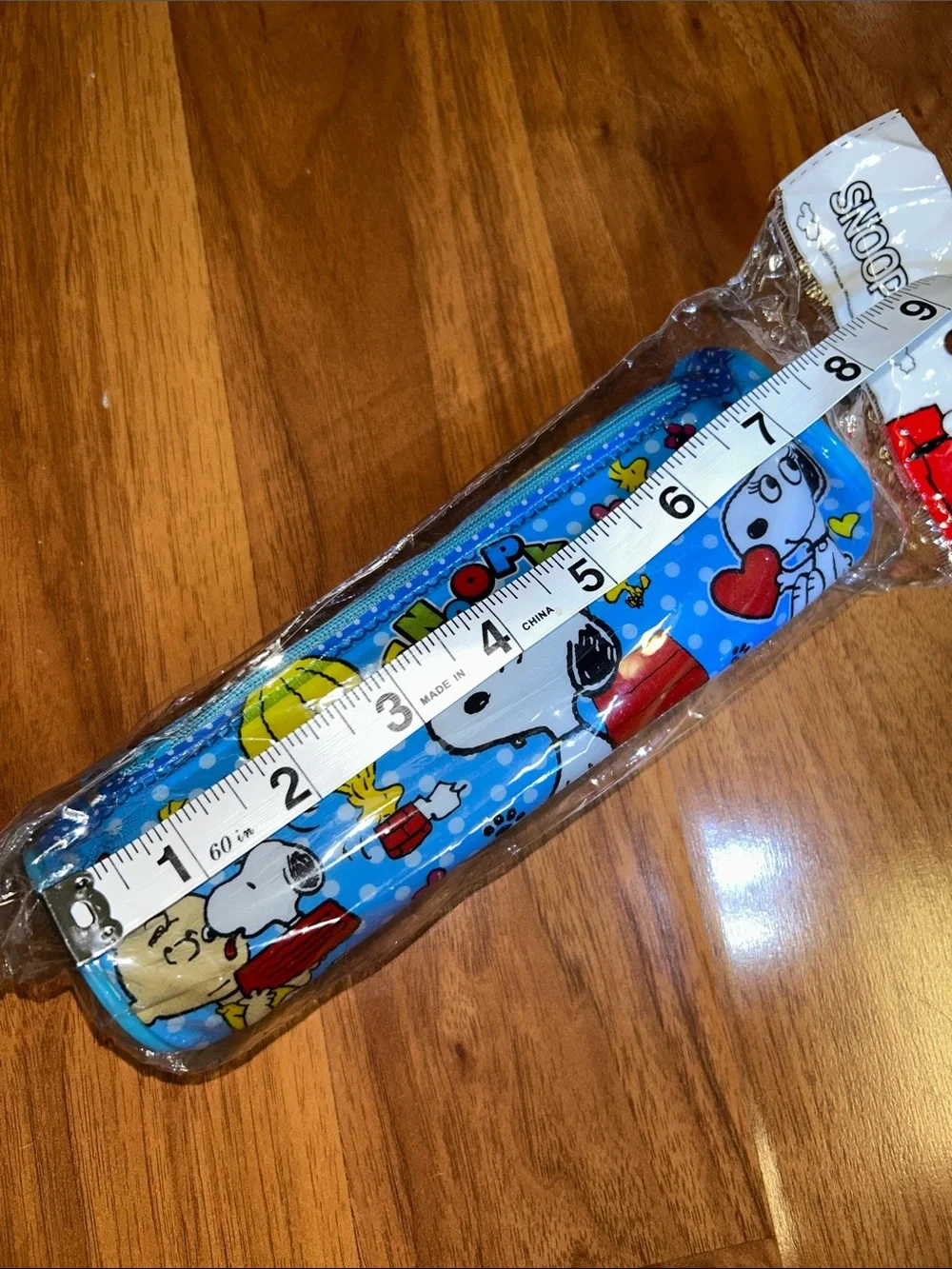 Brand New in Packaging Snoopy Cylindrical Pencil Case with Peanuts Characters
